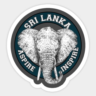 sri lanka elephant safari  iii Sticker